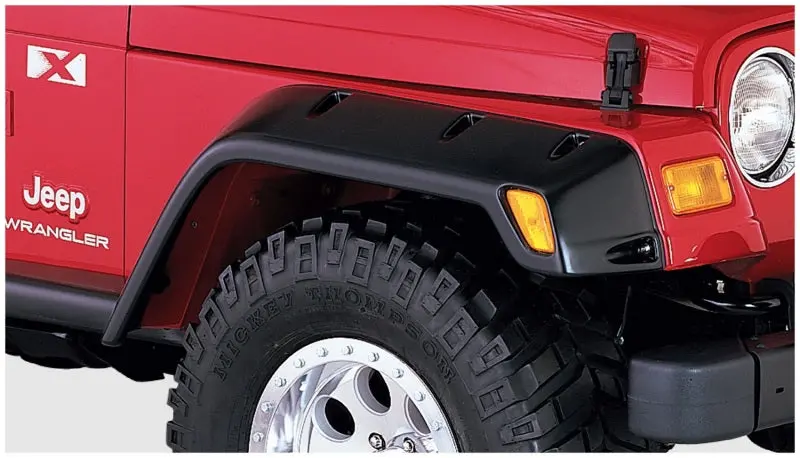 Bushwacker 97-06 Jeep Tj Max Pocket Style Flares 2Pc - Black 2