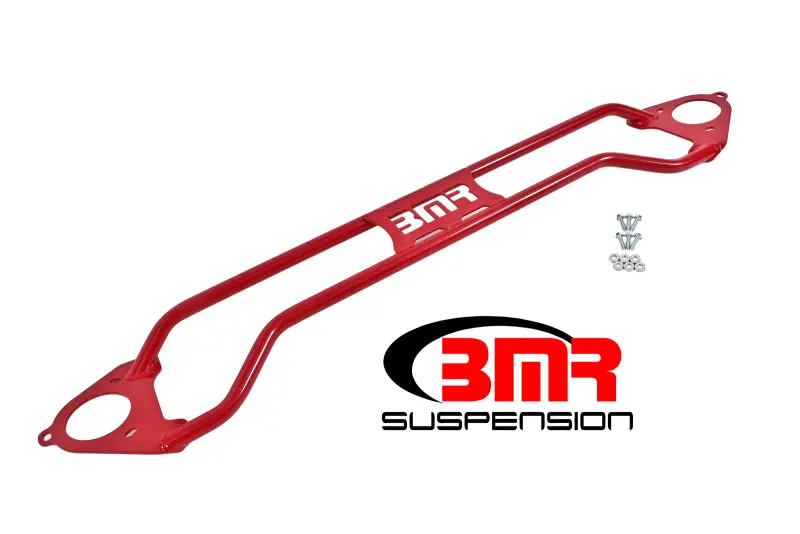 Bmr Red Twin-Tube Strut Tower Brace For 2016–2017 Chevrolet Camaro (6Th Gen) 1