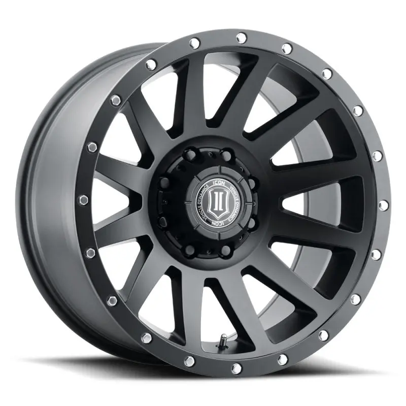 Icon Satin Black 20X10 Wheel – 8X6.5 Bolt Pattern, -19Mm Offset, 4.75" Backspace, 121.4Mm Centerbore 1