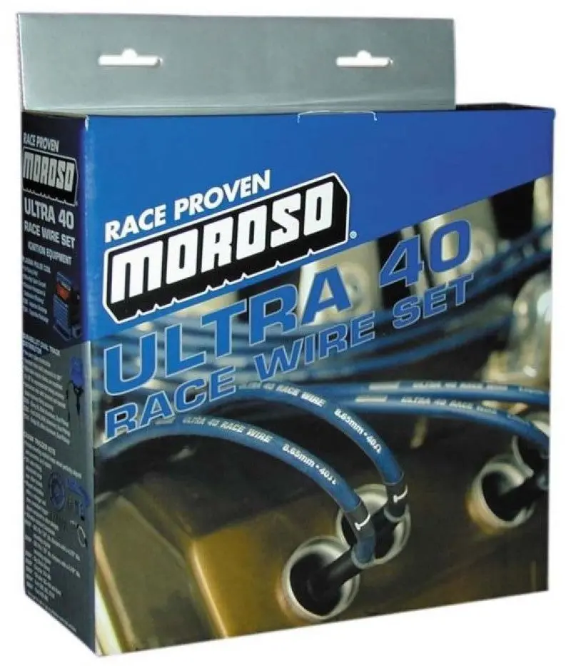 Moroso Gm Ls Ignition Wire Set - Ultra 40 - Unsleeved - Coil-On - 12In Wire - Blue 1