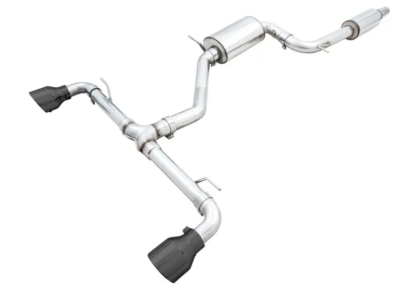 Awe Touring Edition Exhaust System For 2022 Vw Gti Mk8 – Diamond Black Tip Finish 1