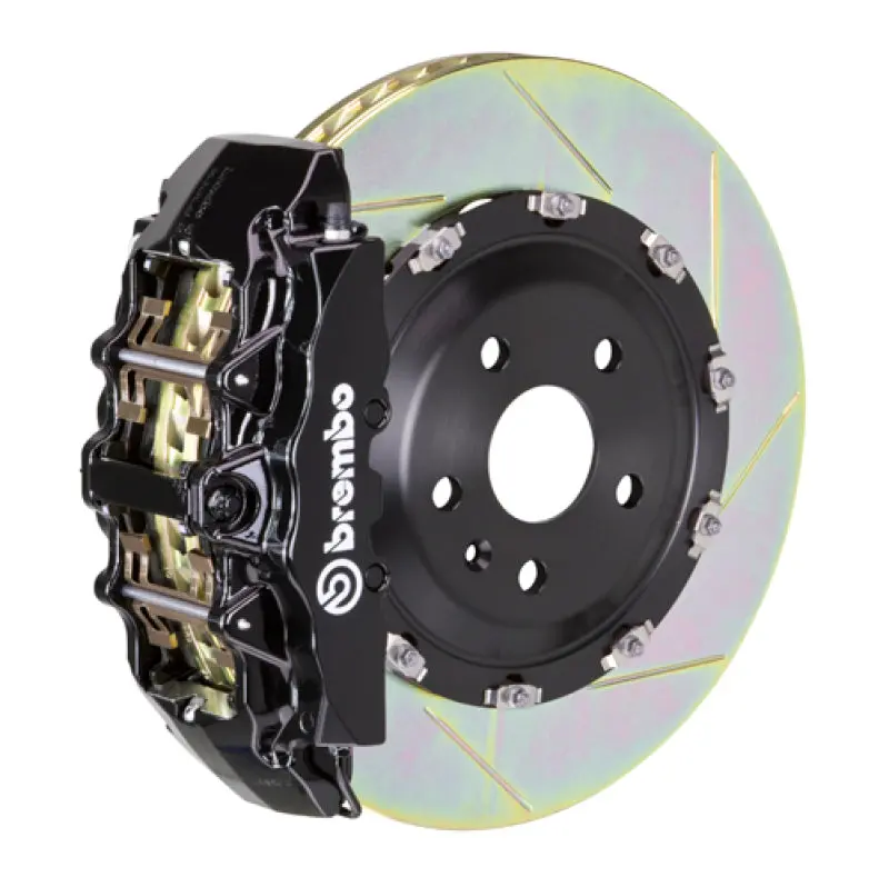 Brembo 08-13 M3/11-12 1M Front Gt Bbk 6 Piston Cast 380X34 2Pc Rotor Slotted Type1-Black 1