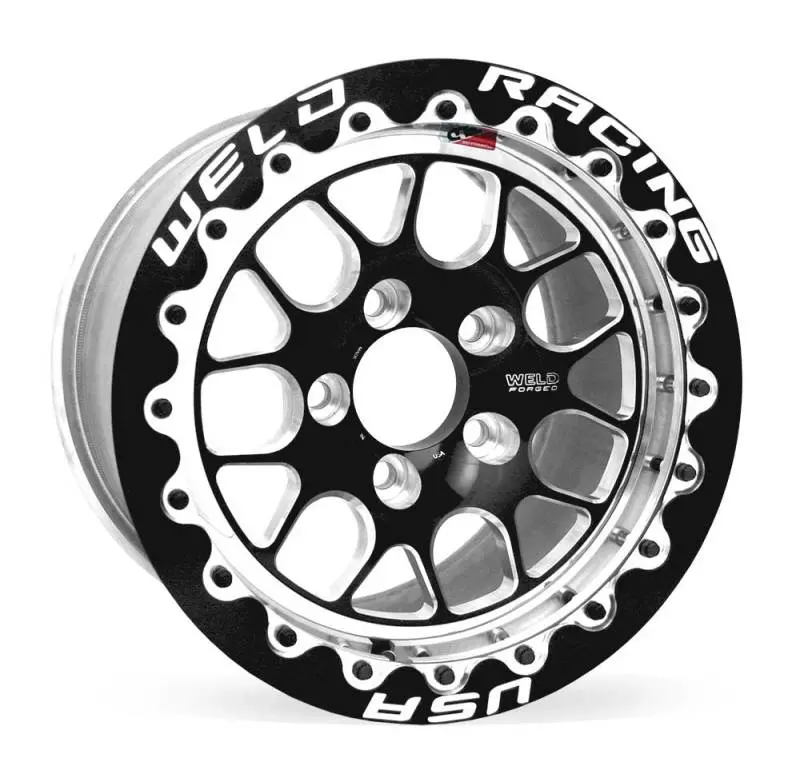 Weld S77 Black Single Beadlock Wheel – 15X10.33 1