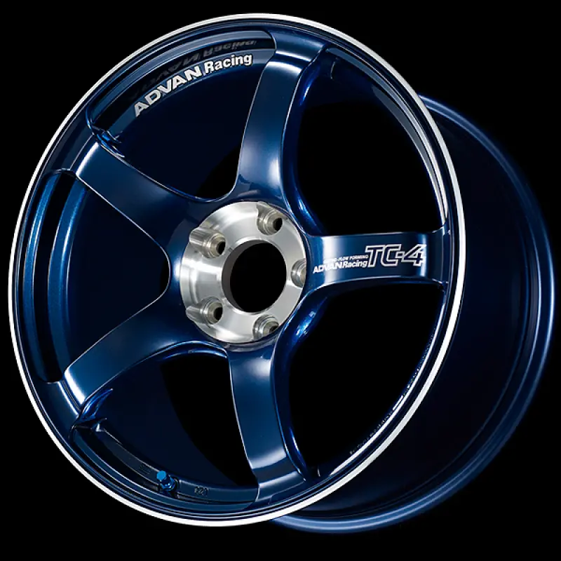 Advan Tc-4 Se 17X8.0 / +45 Offset / 5-114.3 / 73Mm Bore / Racing Indigo Blue & Diamond Cut 1