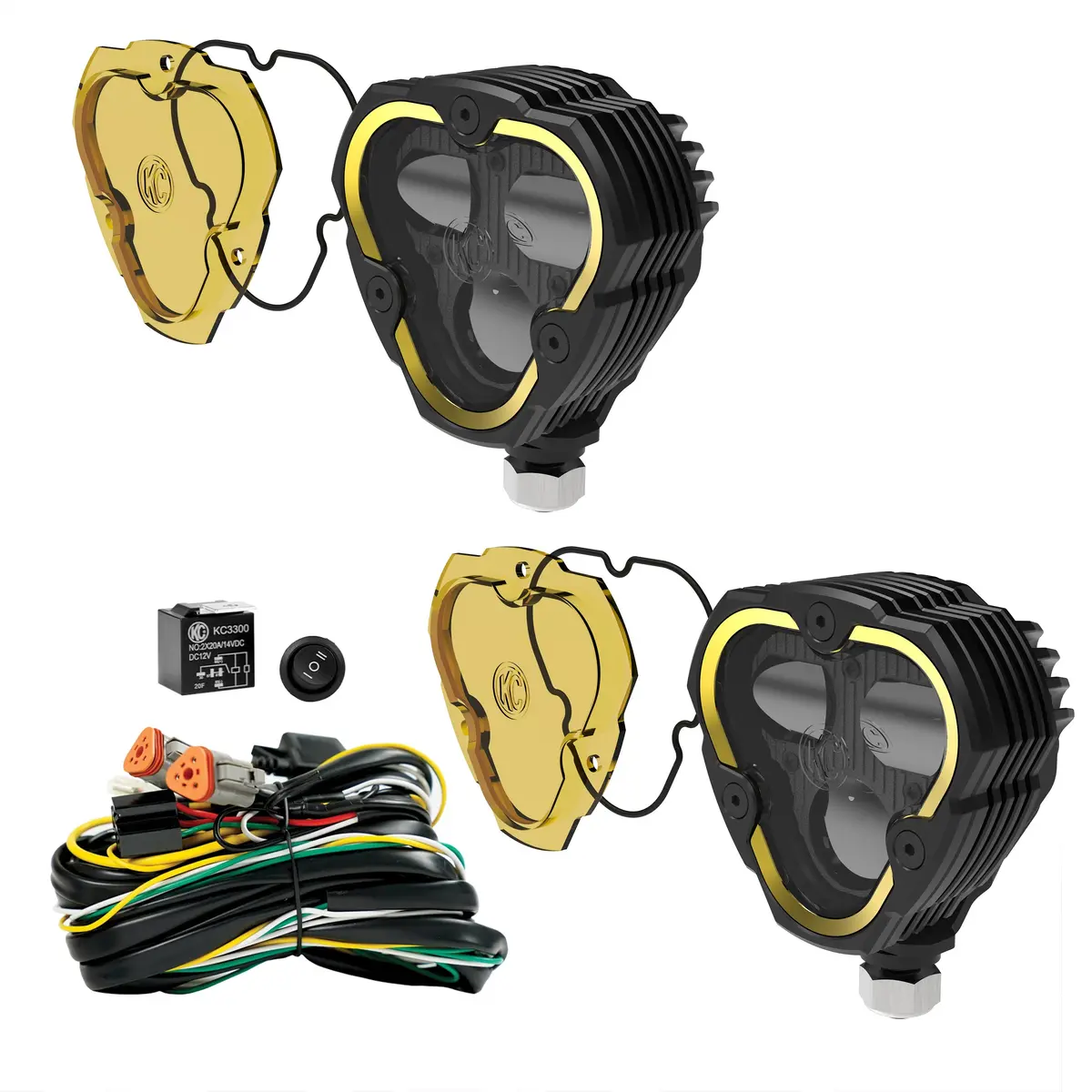 Kc Hilites Flex Era 3 Dual Mode Sae Fog Lights 2-Light Master Kit 1